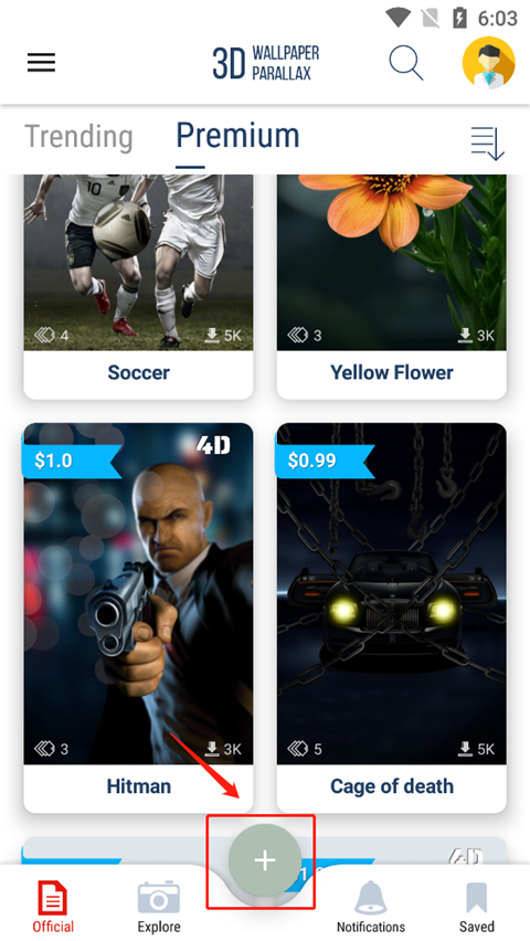 3d wallpapers parallax app